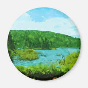 Íman O limite molha o abstrato de Minnesota da área da