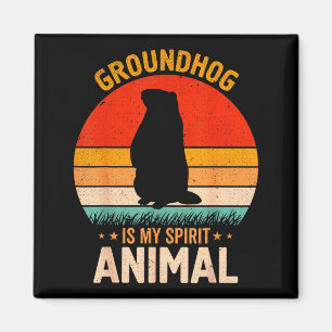 Íman O lindo Groundhog é meu animal espiritual