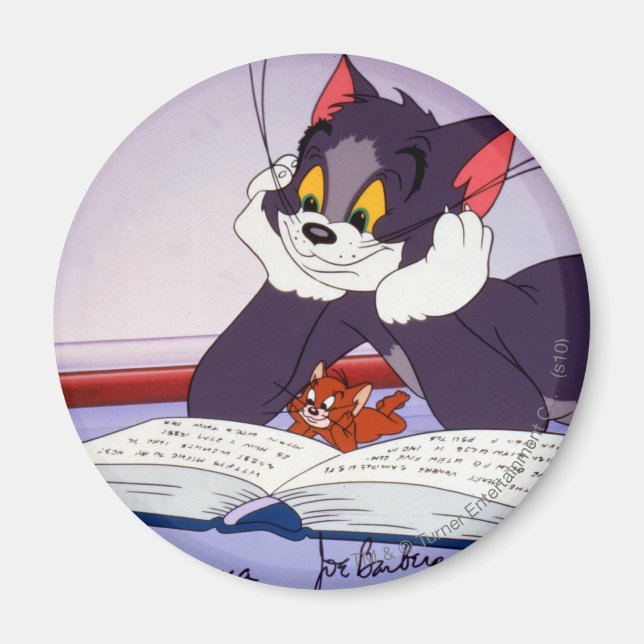 Íman O Livro De Leitura De Tom E Jerry Foi Autografado (Frente)
