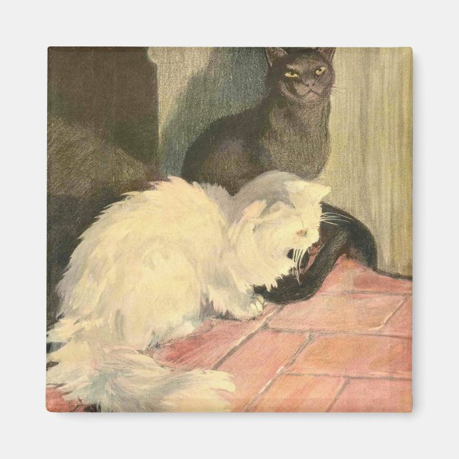 Íman O Livro do Gato: Snowball e Ebony (Frente)