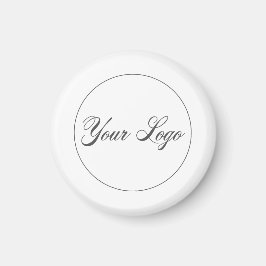 Íman O logotipo da sua empresa é um magnete branco