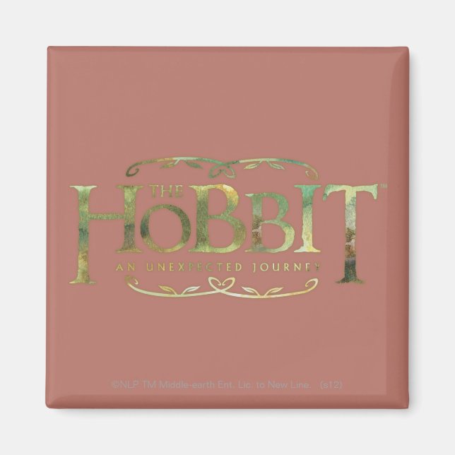 Íman O logotipo de hobbit é verde (Frente)