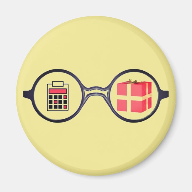 Íman "O logotipo do contador dotado" (Frente)