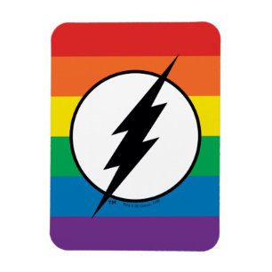Íman O logotipo Flash Rainbow