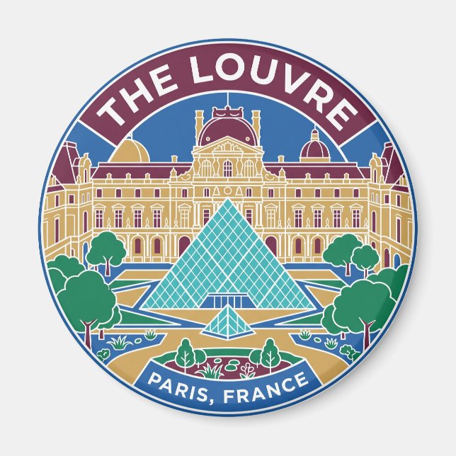 Íman O Louvre França (Frente)