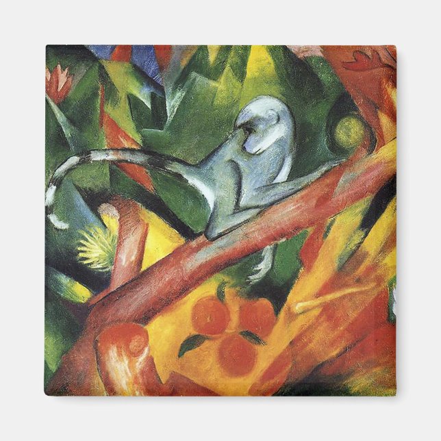 Íman O macaco de Franz Marc (Frente)