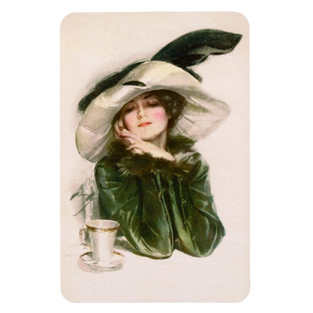 Íman O Magnet "Contentment" de Harrison Fisher (Vertical)