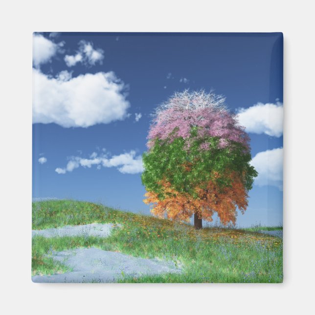 Íman O Magnet da Árvore da Estação (Frente)