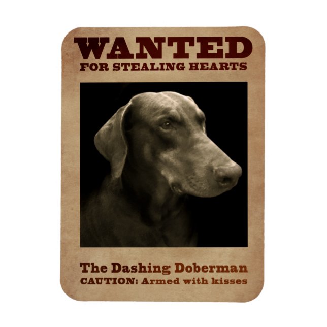 Íman O Magnet Dashing Doberman (Vertical)