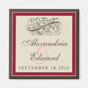 Íman O Magnet De Favor Do Casamento Elegante: amora