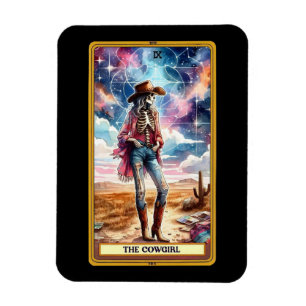 Íman O Magnet Do Cartão Tarot Da Cowgirl