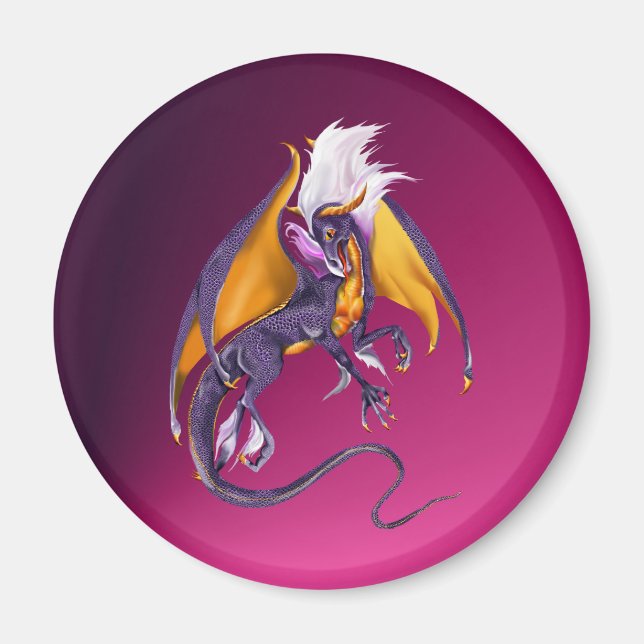 Íman O Magnet Do Dragão Roxo (Frente)