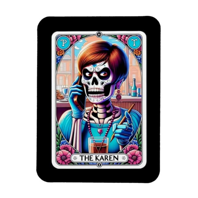 Íman O Magnet Karen Tarot Card (Vertical)