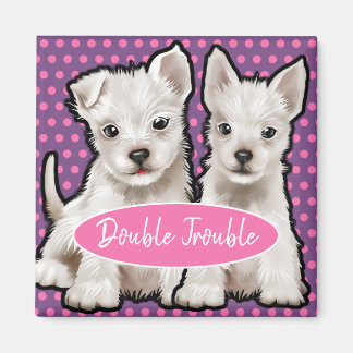 Íman O Magnet personalizado encrenca filhotes fofinhos.