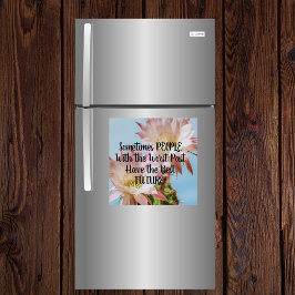 Íman O Magnet Pessoas Pior do Melhor Futuro Cactus Rosa