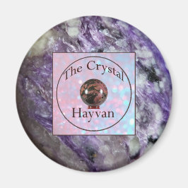 Íman O Magneta Crystal Hayvan com Imagem Charoite