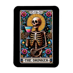 Íman O Magnete do Cartão Tarot do Drinker