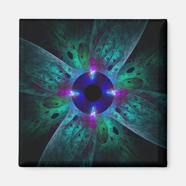Íman O Magneto da Praça Abstrato de Olhos (Frente)