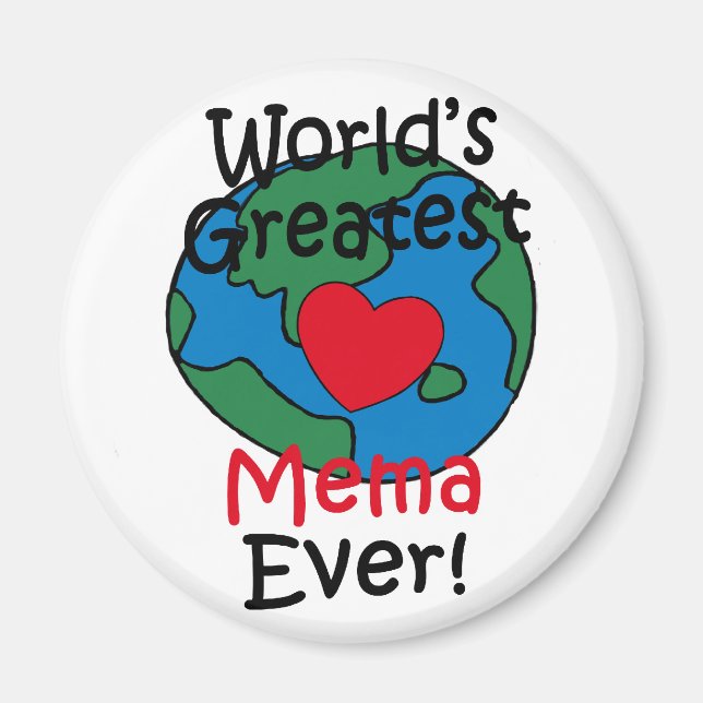 Íman O Maior Coração de Mema do Mundo (Frente)