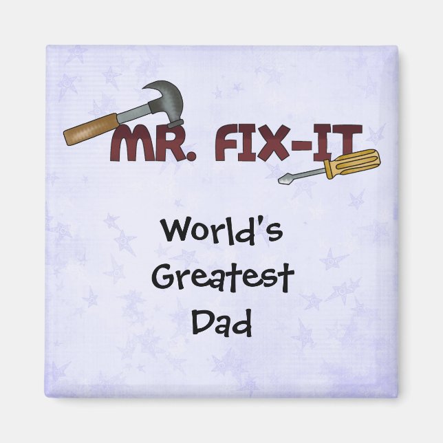 Íman O maior Pai do mundo do Magnet - Sr. Fix (Frente)