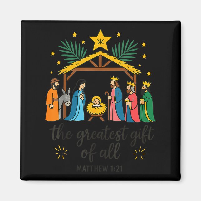 Íman O Maior Presente Para Todos Jesus Natal Natividade (Frente)