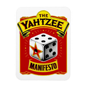 Íman O Manifesto Yahtzee Magnet