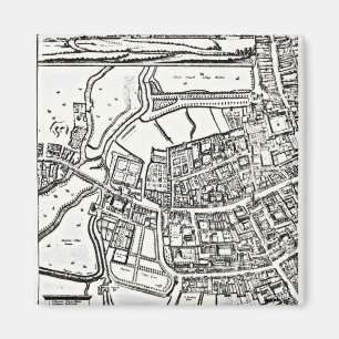 Íman O mapa de Loggan de Oxford, folha oriental