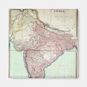 Íman O mapa melhorado de India publicou em Londres 1820