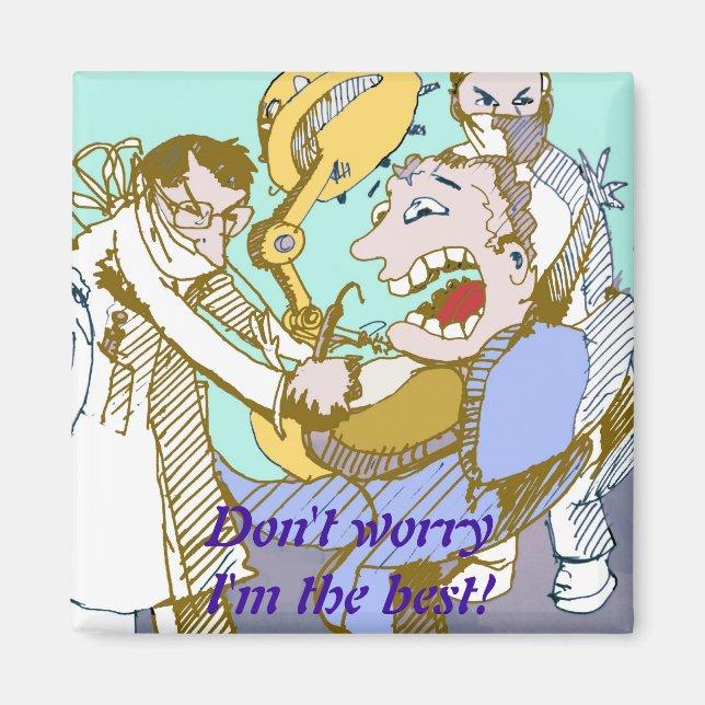 Íman O melhor dentista Magnet (Frente)