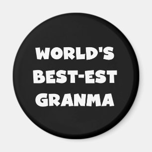Íman O melhor granma preto e branco do mundo