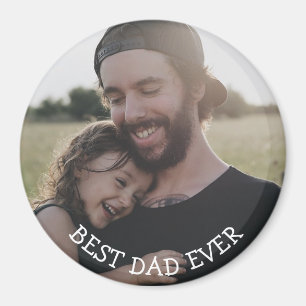 Íman O melhor ímã nunca personalizado da foto do pai
