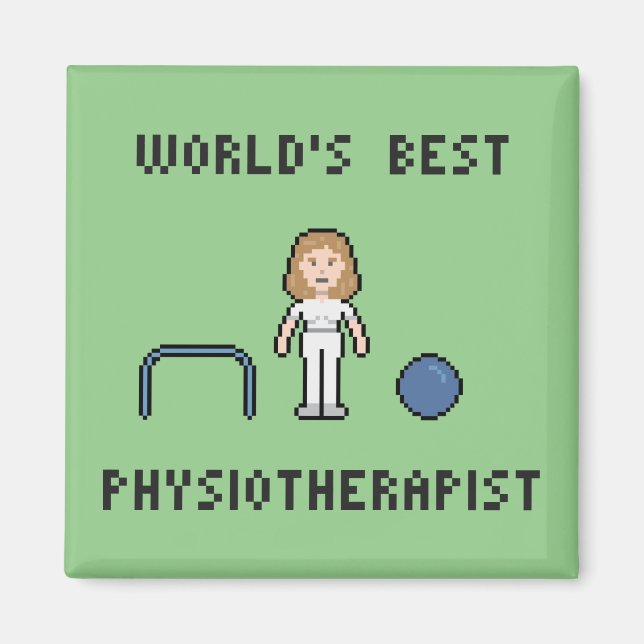 Íman O melhor magnata fisioterapeuta do mundo de 8 bits (Frente)