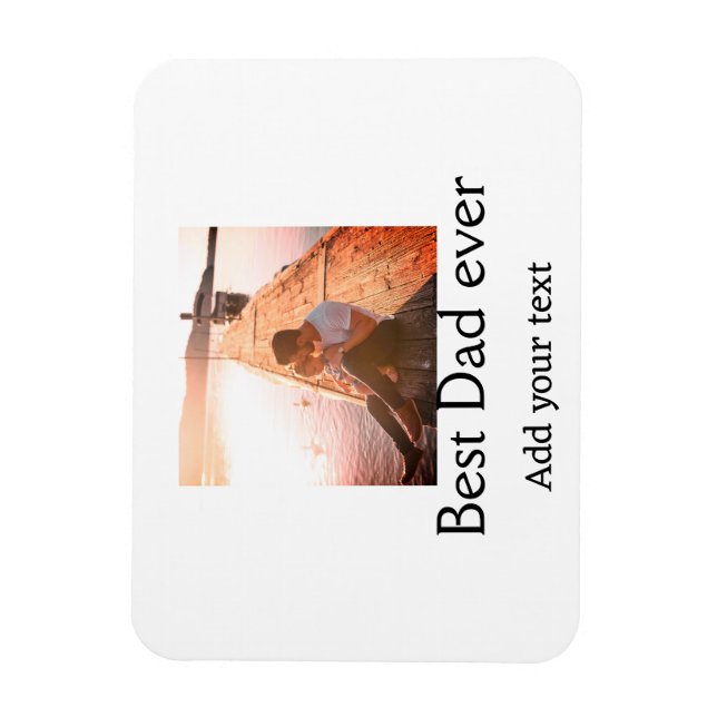 Íman O melhor pai alguma vez adicionou nome imagem dia  (Vertical)