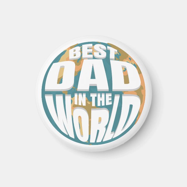 Íman O melhor Pai do Mundo - Dia de os pais da Terra (Frente)