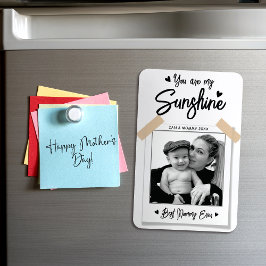 Íman O melhor presente de Dia de as mães de Foto da Mãe