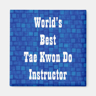 Íman O melhor Tae Kwon do mundo faz o instrutor
