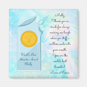 Íman O melhor troféu e mensagem de vidro do mundo