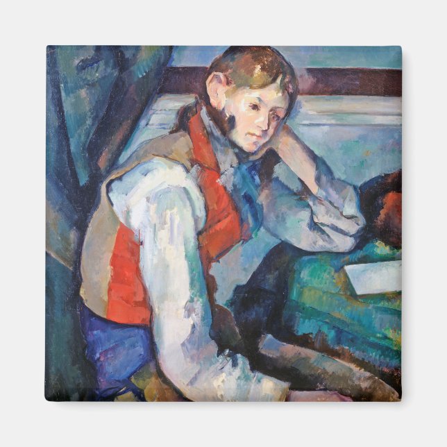 Íman O Menino no Colete Vermelho, Cezanne (Frente)