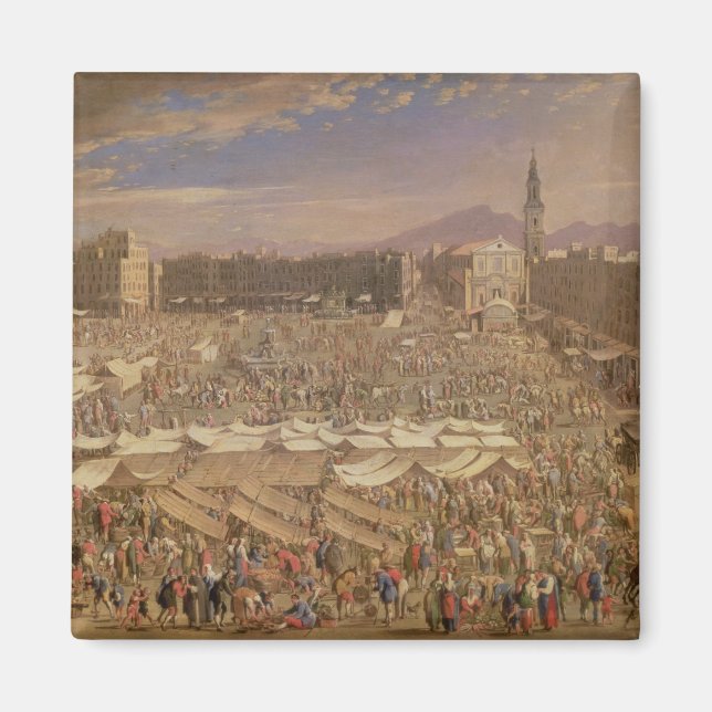 Íman O mercado em Nápoles (Frente)