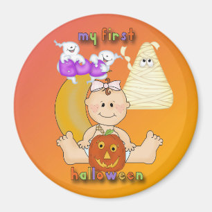 Íman O meu ímã redondo de Halloween de 1rua