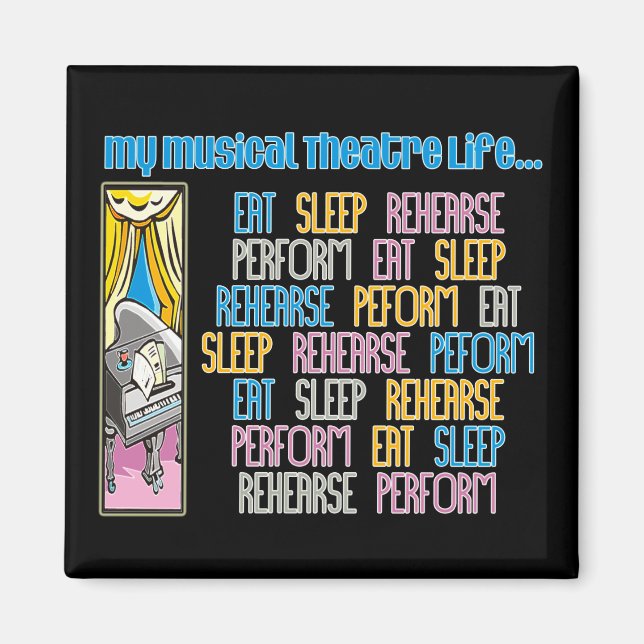 Íman O meu magnata da vida no teatro musical (Frente)