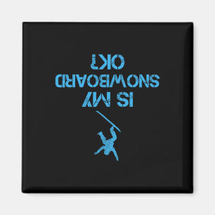 Íman O Meu Snowboard Está Bem Engraçado Com O Snowboard