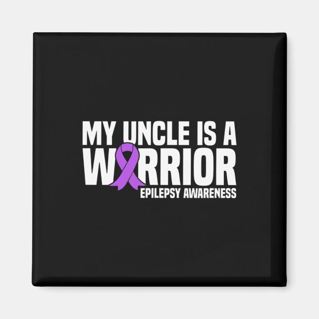 Íman O meu tio é um guerreiro com epilepsia roxa (Frente)