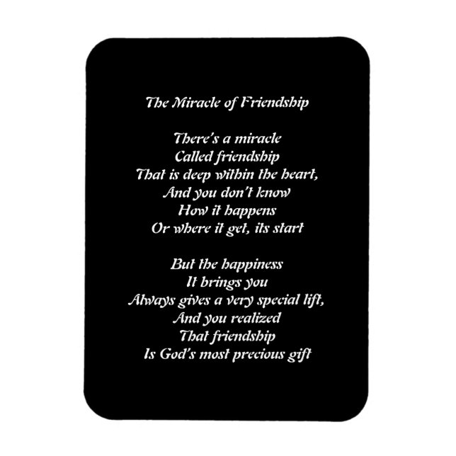 Íman O Milagre da Amizade Magnet (Vertical)