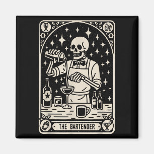 Íman O Mixologista Bartender Tarot Card Halloween Barm