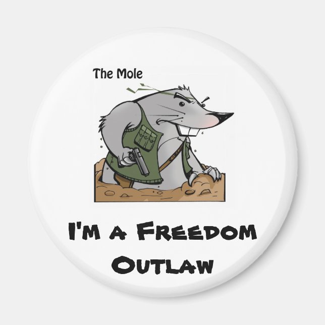 Íman O Mole Outlaw Magnet (Frente)