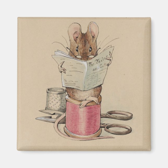 Íman O mouse tailor (por Beatrix Potter) (Frente)
