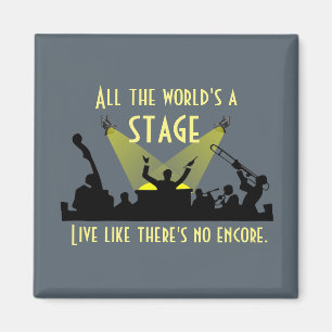 Íman O mundo inteiro é uma citação inspiradora de Palco