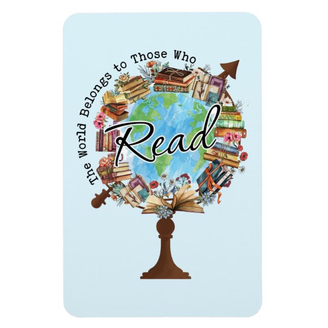 Íman O mundo pertence àqueles que leem (Vertical)