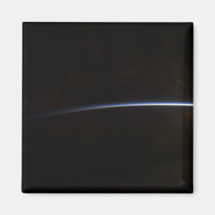 Íman O nascer do sol como visto no espaço